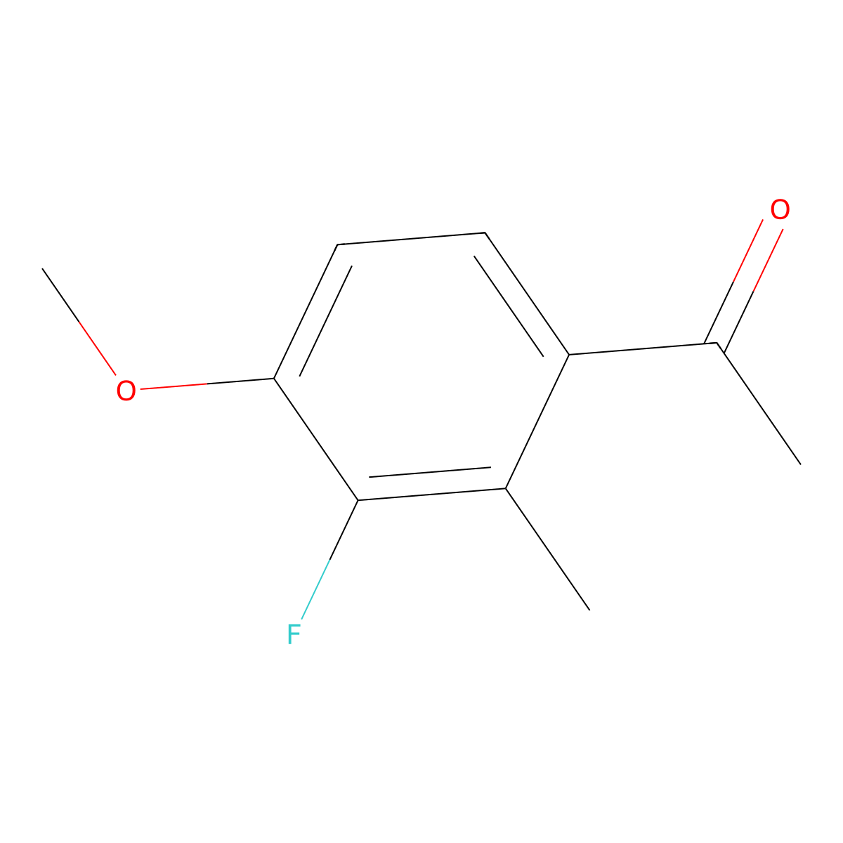 1-(3-Fluoro-4-methoxy-2-methylphenyl)ethanone molecular structure, CAS 2386556-62-1