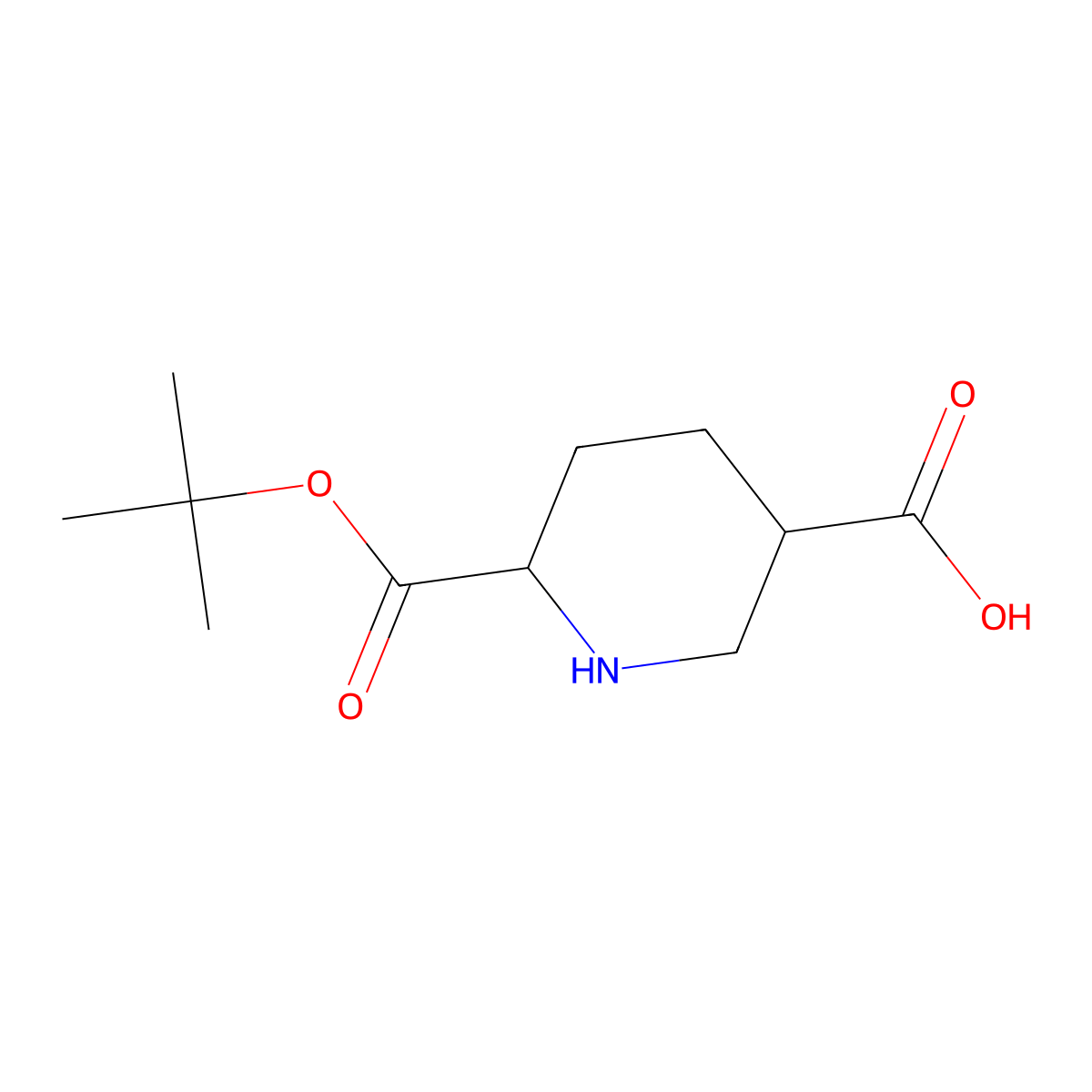 6-[(Tert-butoxy)carbonyl]piperidine-3-carboxylic acid molecular structure, CAS 2386558-33-2