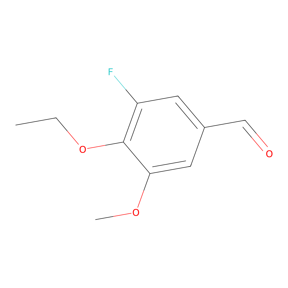 4-Ethoxy-3-fluoro-5-methoxybenzaldehyde molecular structure, CAS 2386564-56-1