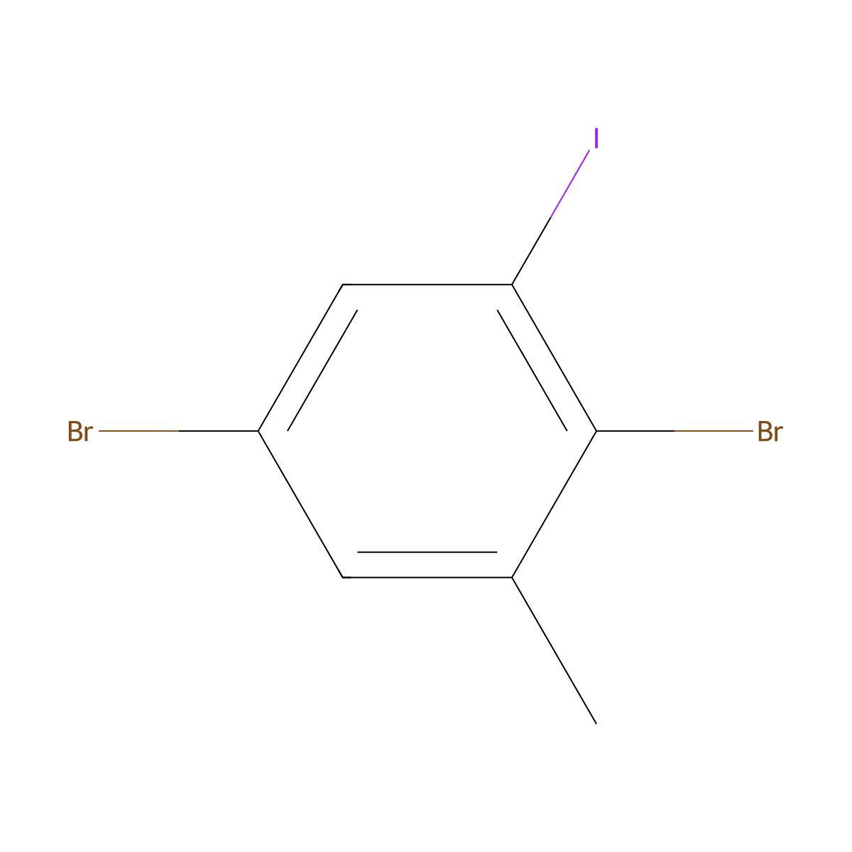 2,5-Dibromo-1-iodo-3-methylbenZene molecular structure, CAS 2386569-19-1