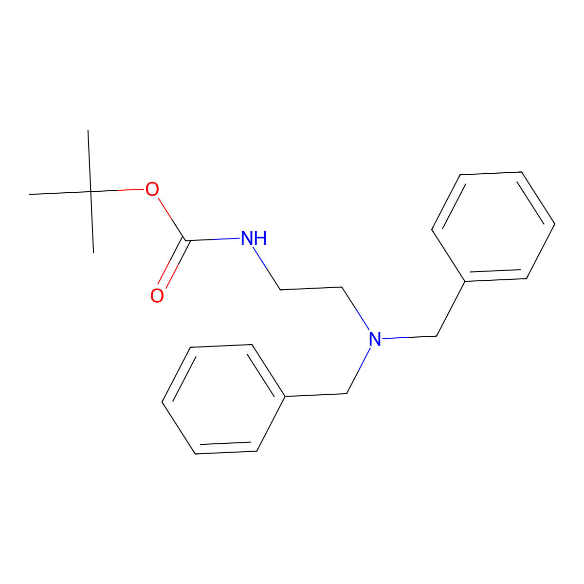 Tert-butyl N-[2-(dibenzylamino)ethyl]carbamate molecular structure, CAS 2386574-83-8