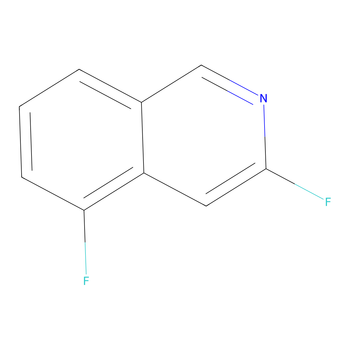 3,5-Difluoroisoquinoline molecular structure, CAS 2386581-71-9