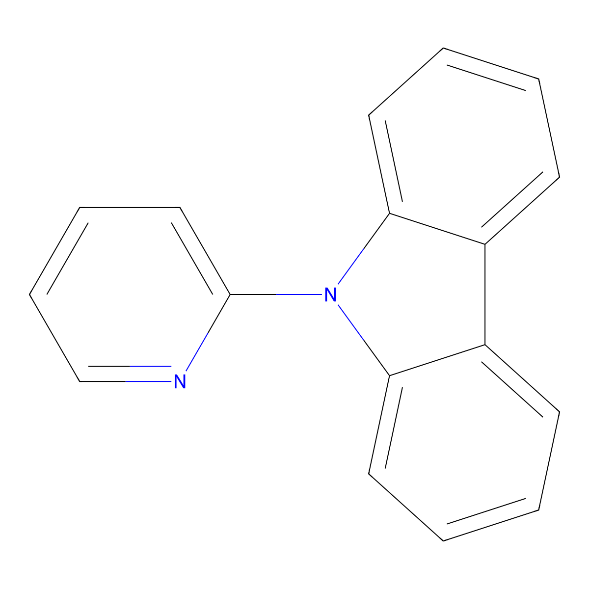 9-(2-Pyridyl)carbazole molecular structure, CAS 23866-67-3