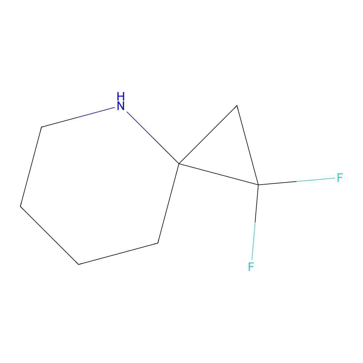 1,1-Difluoro-4-azaspiro[2.5]octane molecular structure, CAS 2386632-42-2