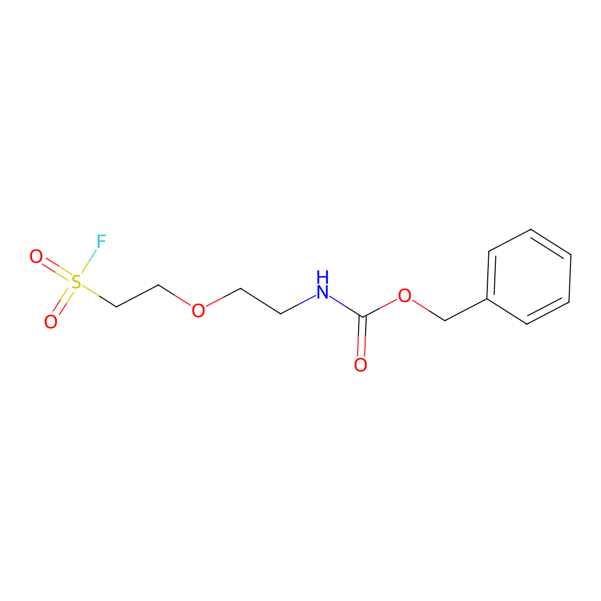 benzyl N-{2-[2-(fluorosulfonyl)ethoxy]ethyl}carbamate molecular structure, CAS 2386659-07-8