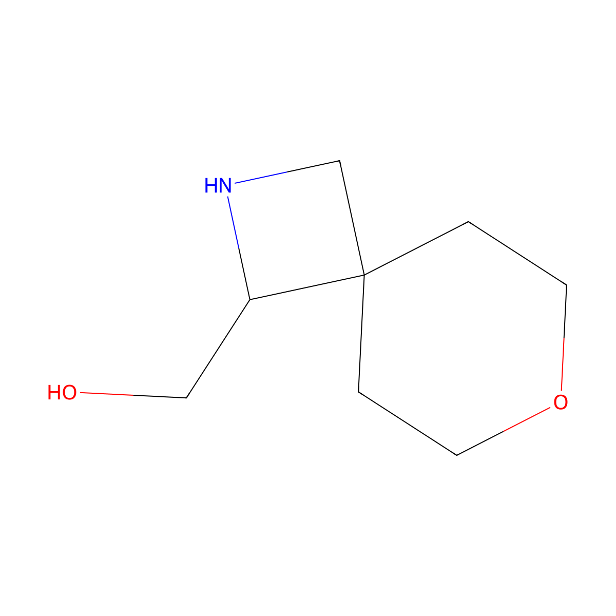 {7-Oxa-2-azaspiro[3.5]nonan-1-yl}methanol molecular structure, CAS 2386669-69-6