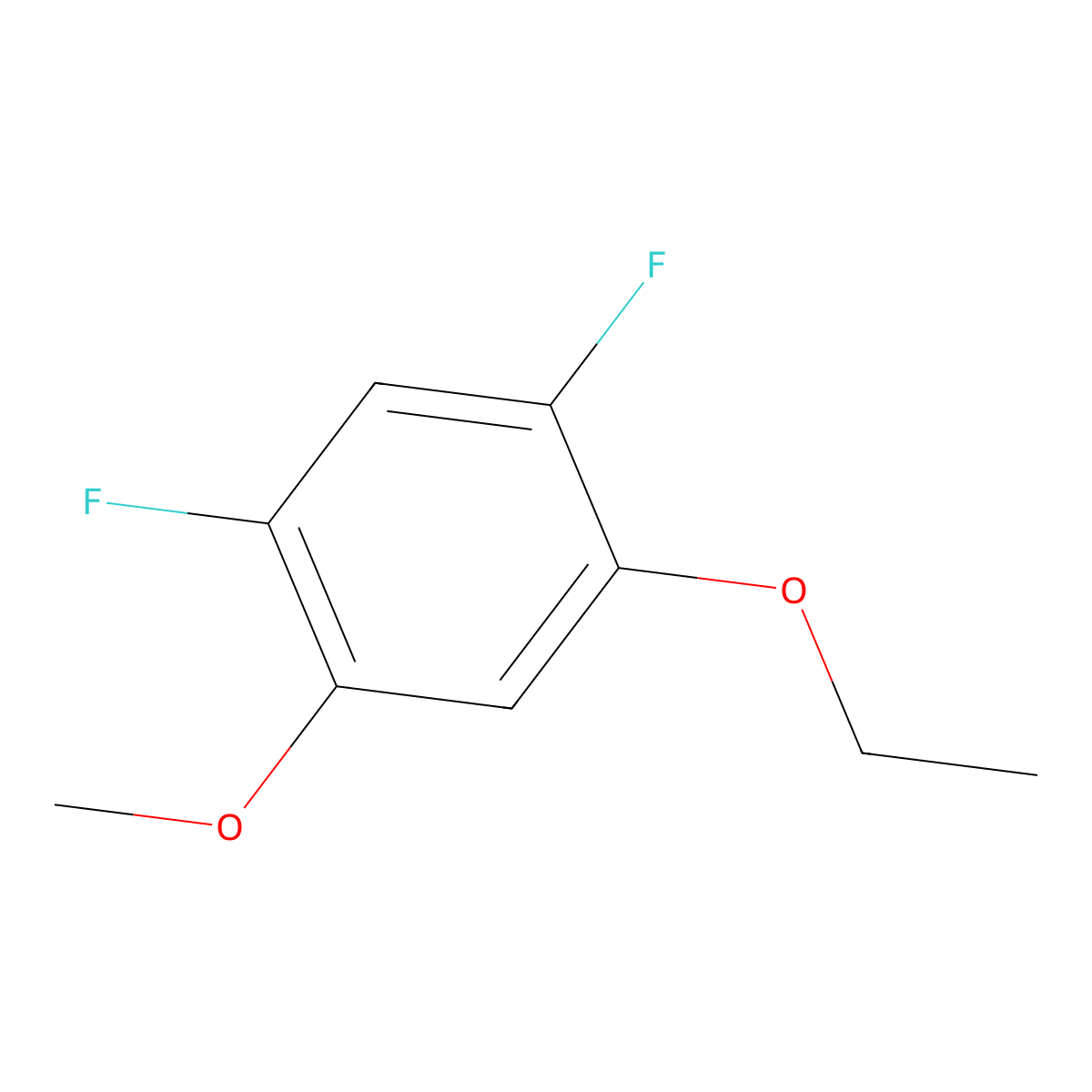 1-Ethoxy-2,4-difluoro-5-methoxybenzene molecular structure, CAS 2386670-34-2