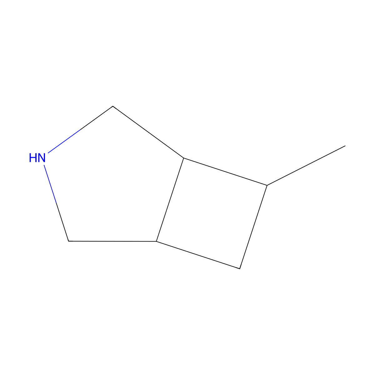 6-Methyl-3-azabicyclo[3.2.0]heptane molecular structure, CAS 2386707-03-3
