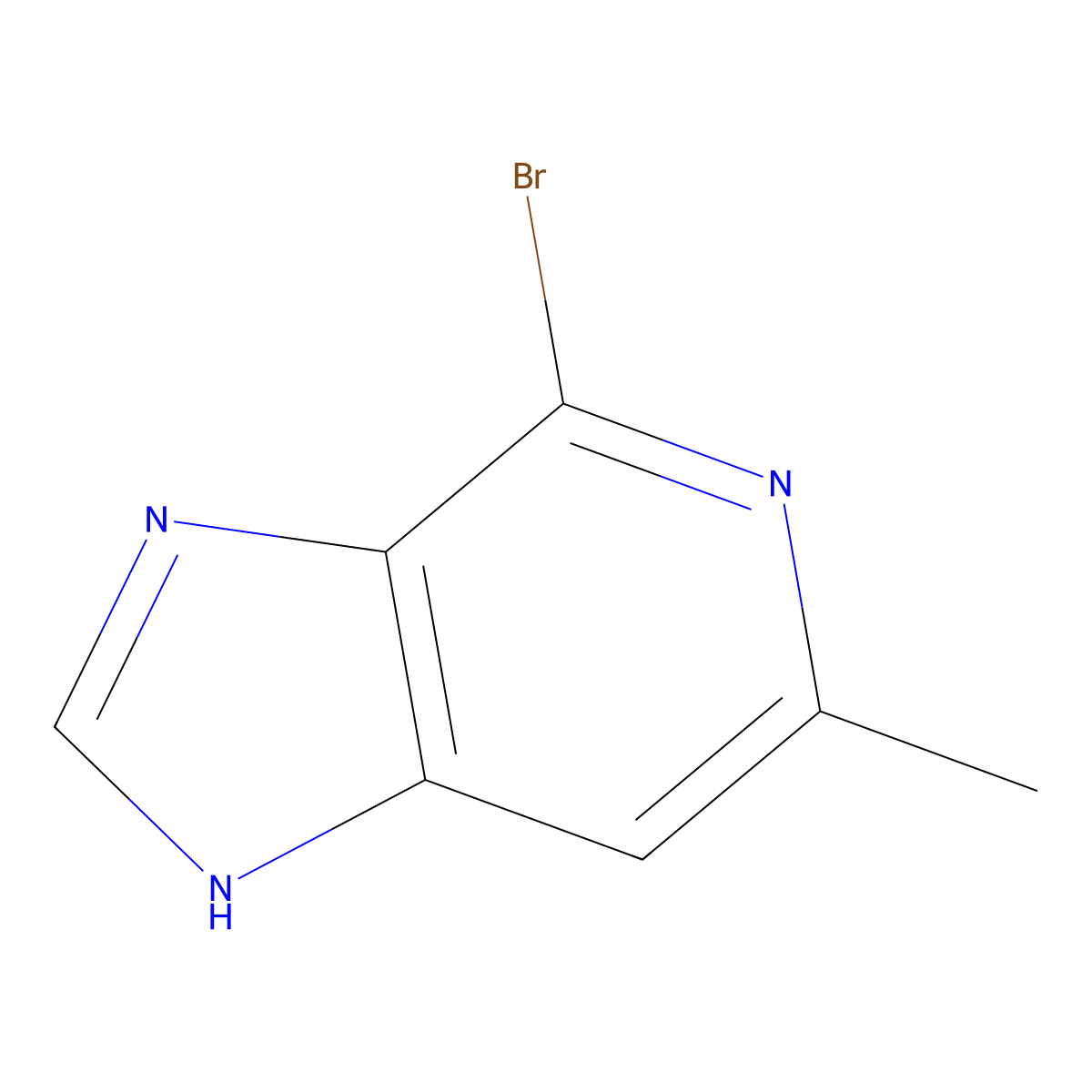 4-Bromo-6-methyl-1H-imidazo[4,5-c]pyridine molecular structure, CAS 2386729-07-1