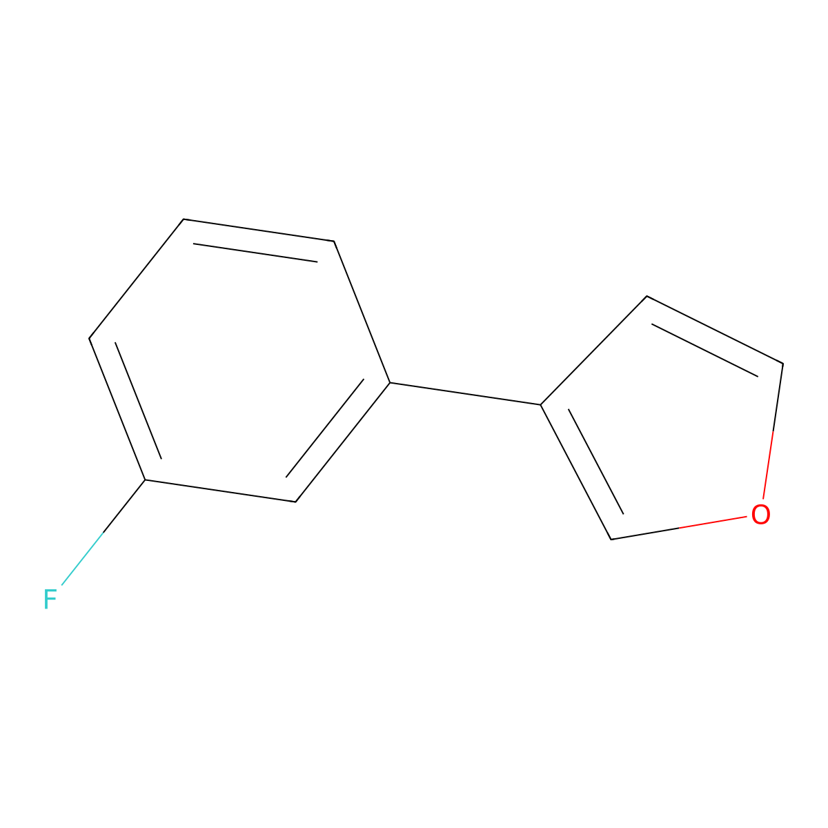 3-(3-Fluorophenyl)furan molecular structure, CAS 2386736-12-3