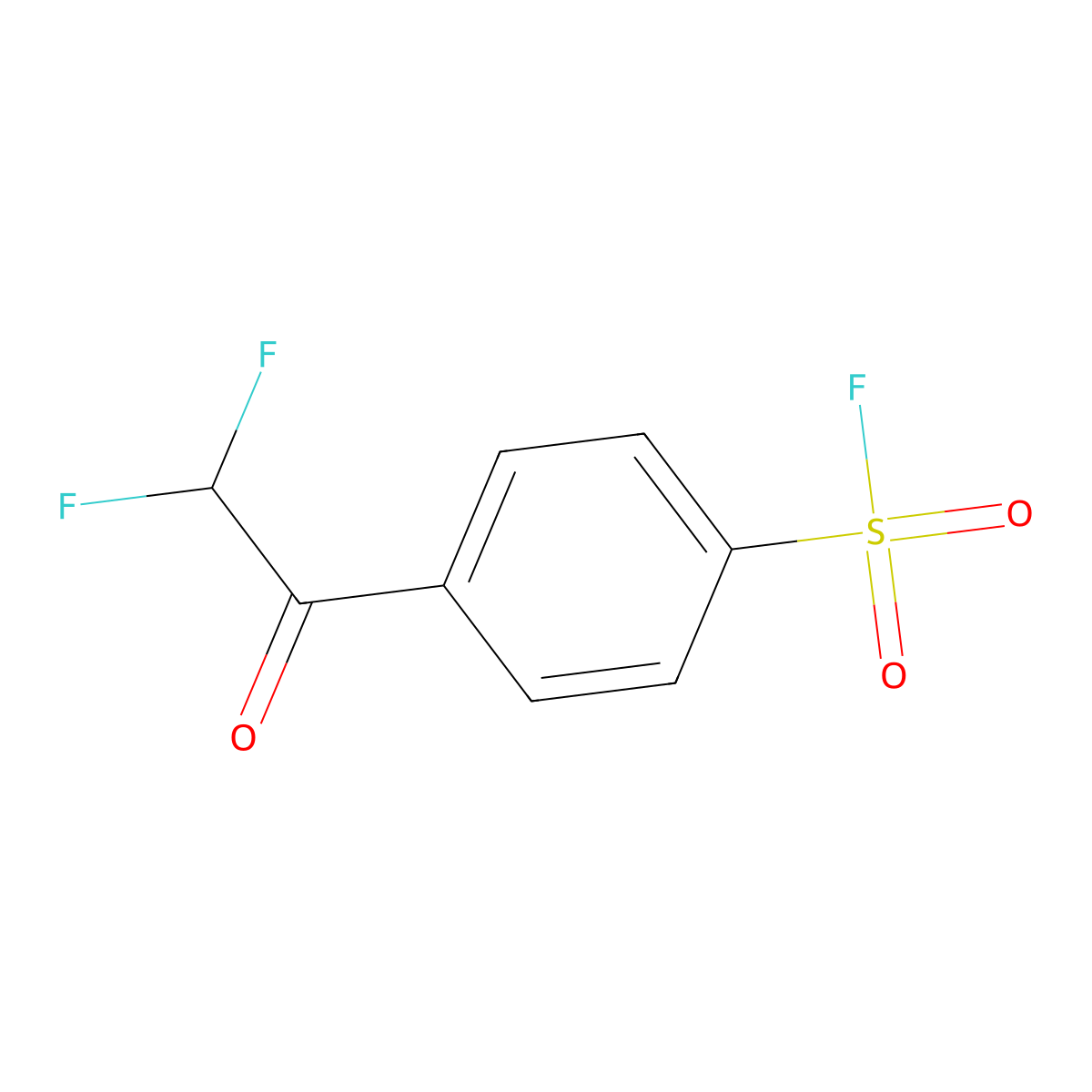 4-(2,2-Difluoroacetyl)benzene-1-sulfonyl fluoride molecular structure, CAS 2386752-55-0