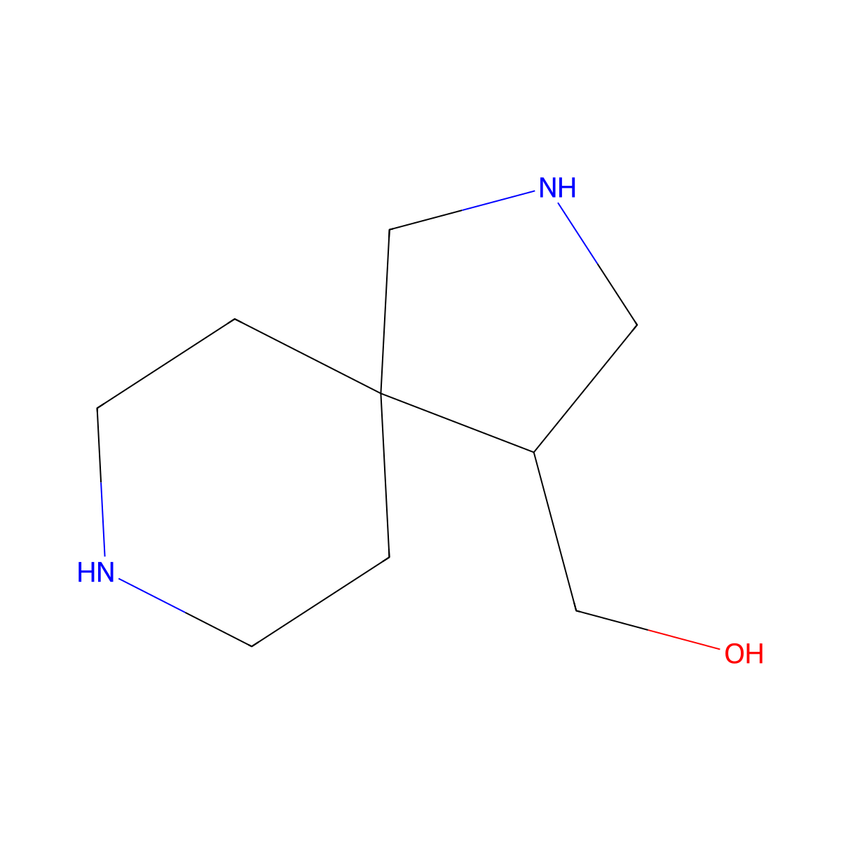{2,8-Diazaspiro[4.5]decan-4-yl}methanol molecular structure, CAS 2386752-85-6
