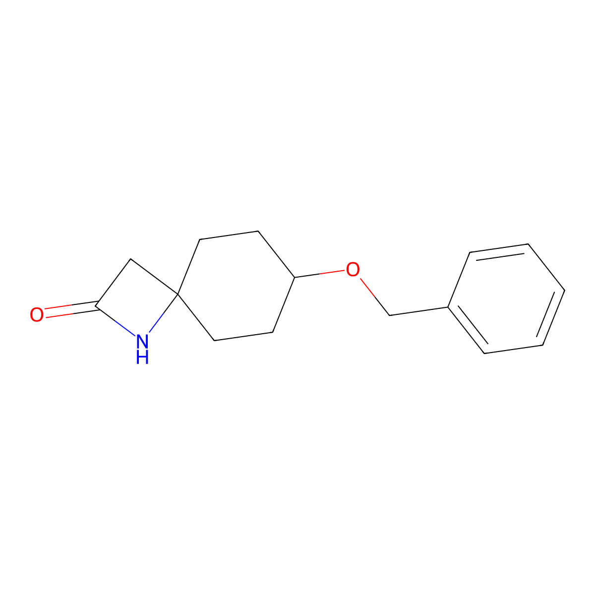 7-(Benzyloxy)-1-azaspiro[3.5]nonan-2-one molecular structure, CAS 2386758-15-0