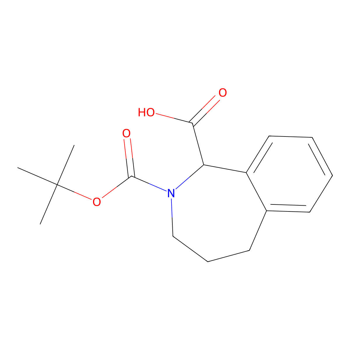 2-[(tert-butoxy)carbonyl]-2,3,4,5-tetrahydro-1H-2-benzazepine-1-carboxylic acid molecular structure, CAS 2386775-23-9