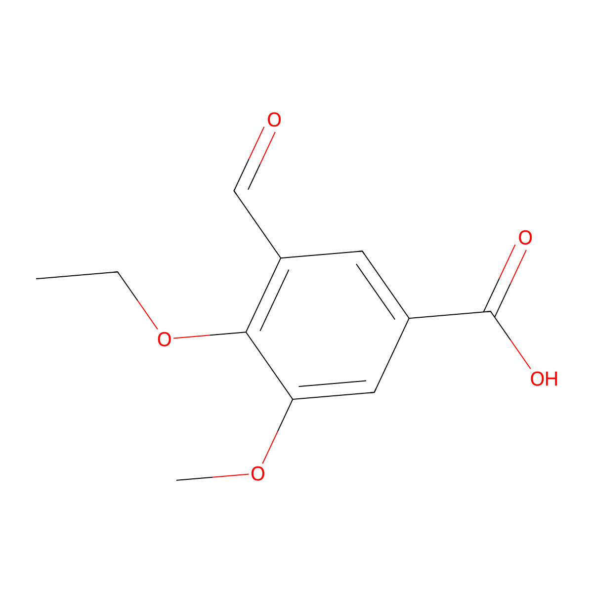 4-Ethoxy-3-formyl-5-methoxybenzoic acid molecular structure, CAS 2386840-19-1