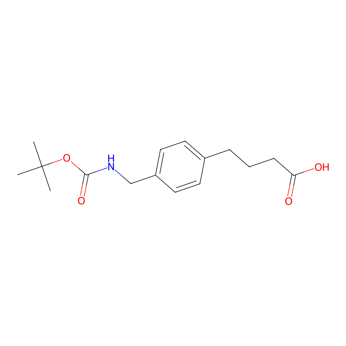 4-[4-({[(Tert-butoxy)carbonyl]amino}methyl)phenyl]butanoic acid molecular structure, CAS 2386862-86-6