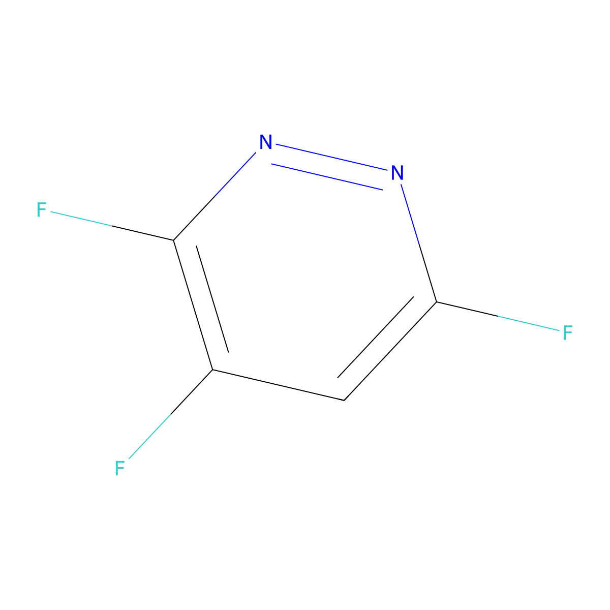 3,4,6-Trifluoropyridazine molecular structure, CAS 2386912-84-9