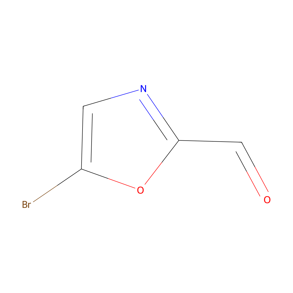5-Bromo-oxazole-2-carbaldehyde molecular structure, CAS 2386913-05-7