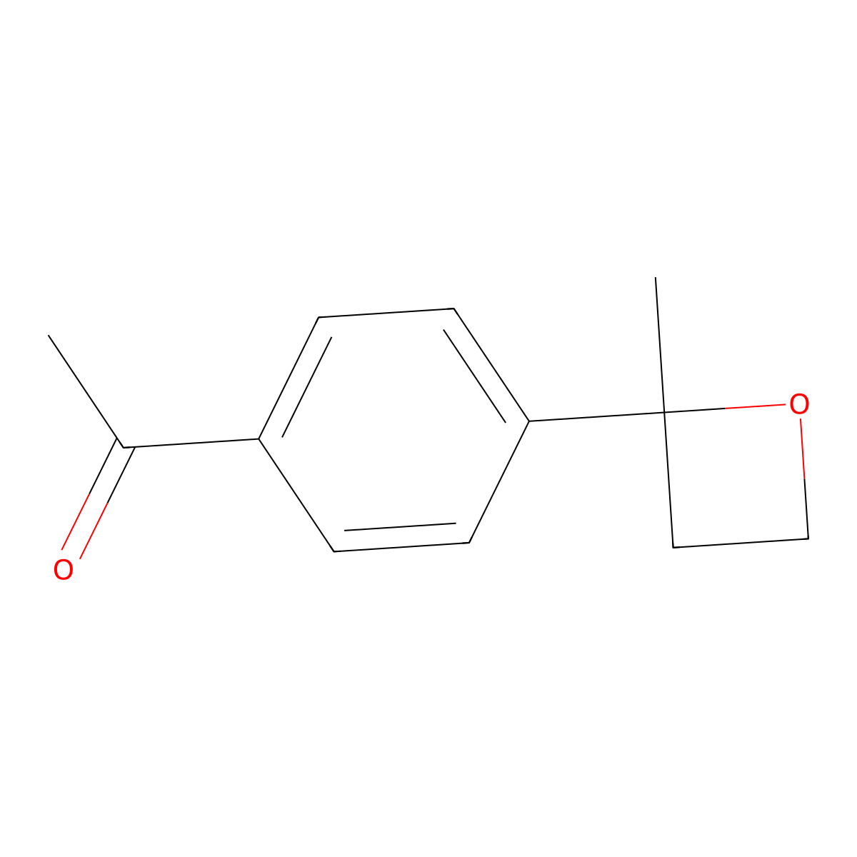 1-[4-(2-Methyloxetan-2-yl)phenyl]ethan-1-one molecular structure, CAS 2386916-52-3