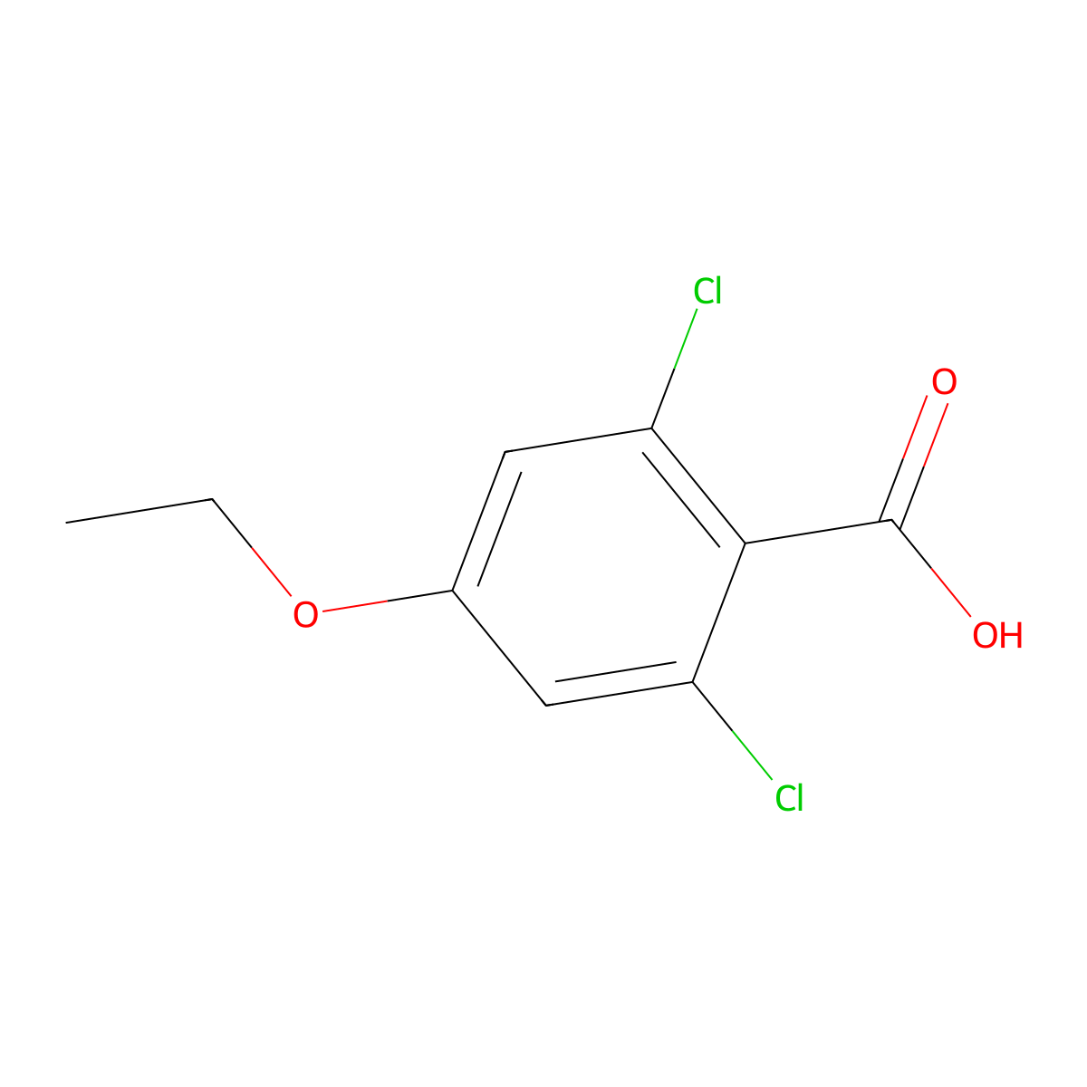 2,6-Dichloro-4-ethoxybenzoic acid molecular structure, CAS 2386922-77-4