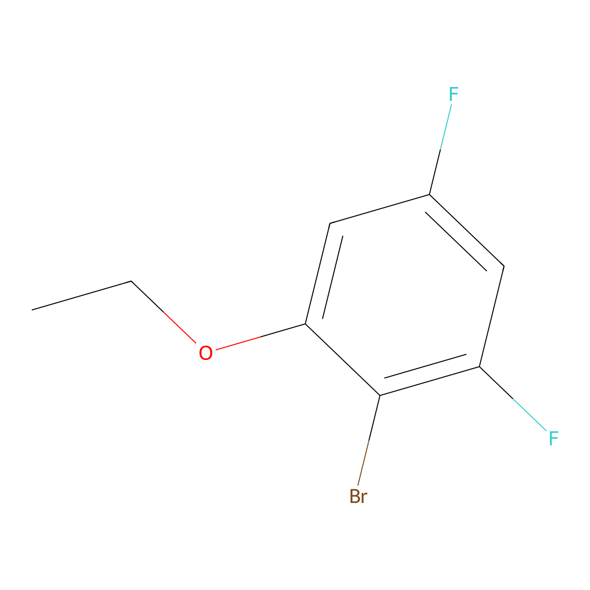 2-Bromo-1-ethoxy-3,5-difluorobenZene molecular structure, CAS 2386931-59-3