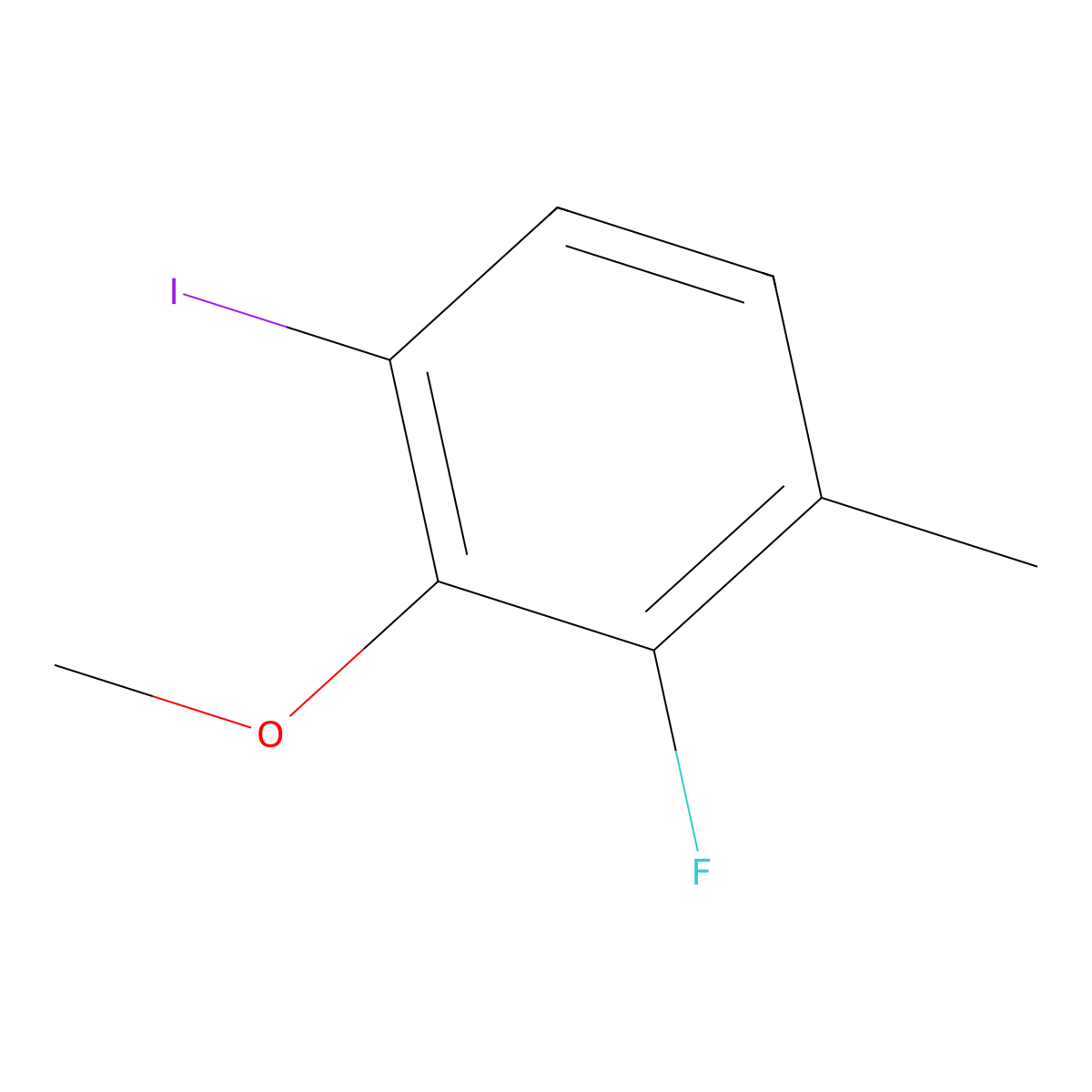 2-Fluoro-4-iodo-3-methoxy-1-methylbenzene molecular structure, CAS 2386931-95-7
