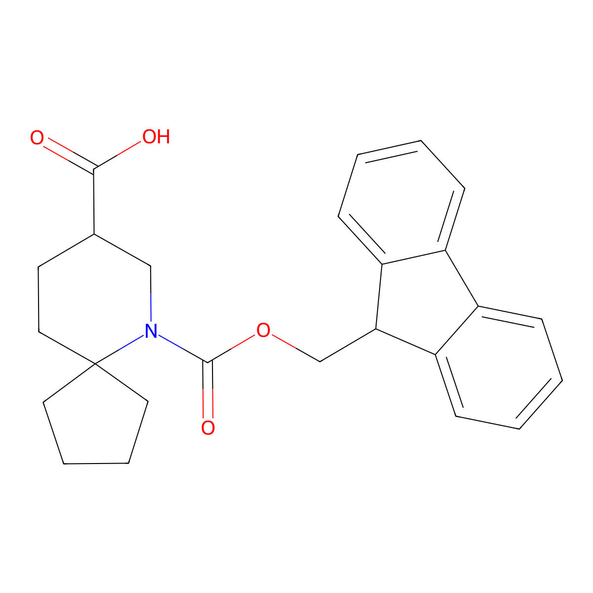 6-(9H-Fluoren-9-ylmethoxycarbonyl)-6-azaspiro[4.5]decane-8-carboxylic acid molecular structure, CAS 2386939-73-5
