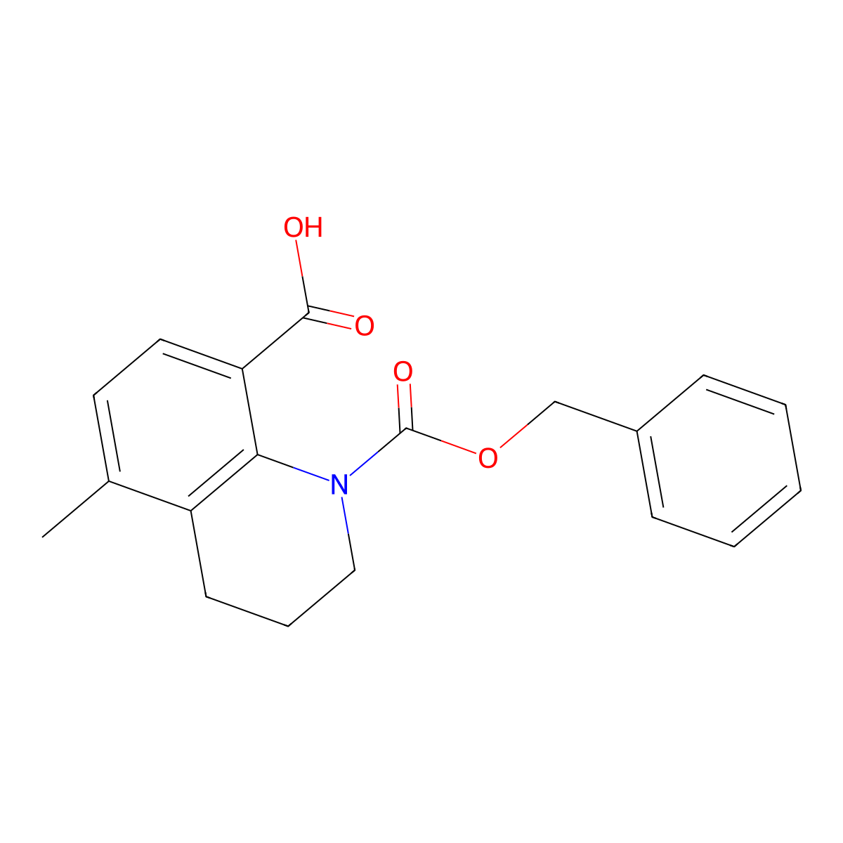 1-[(Benzyloxy)carbonyl]-5-methyl-1,2,3,4-tetrahydroquinoline-8-carboxylic acid molecular structure, CAS 2386959-28-8