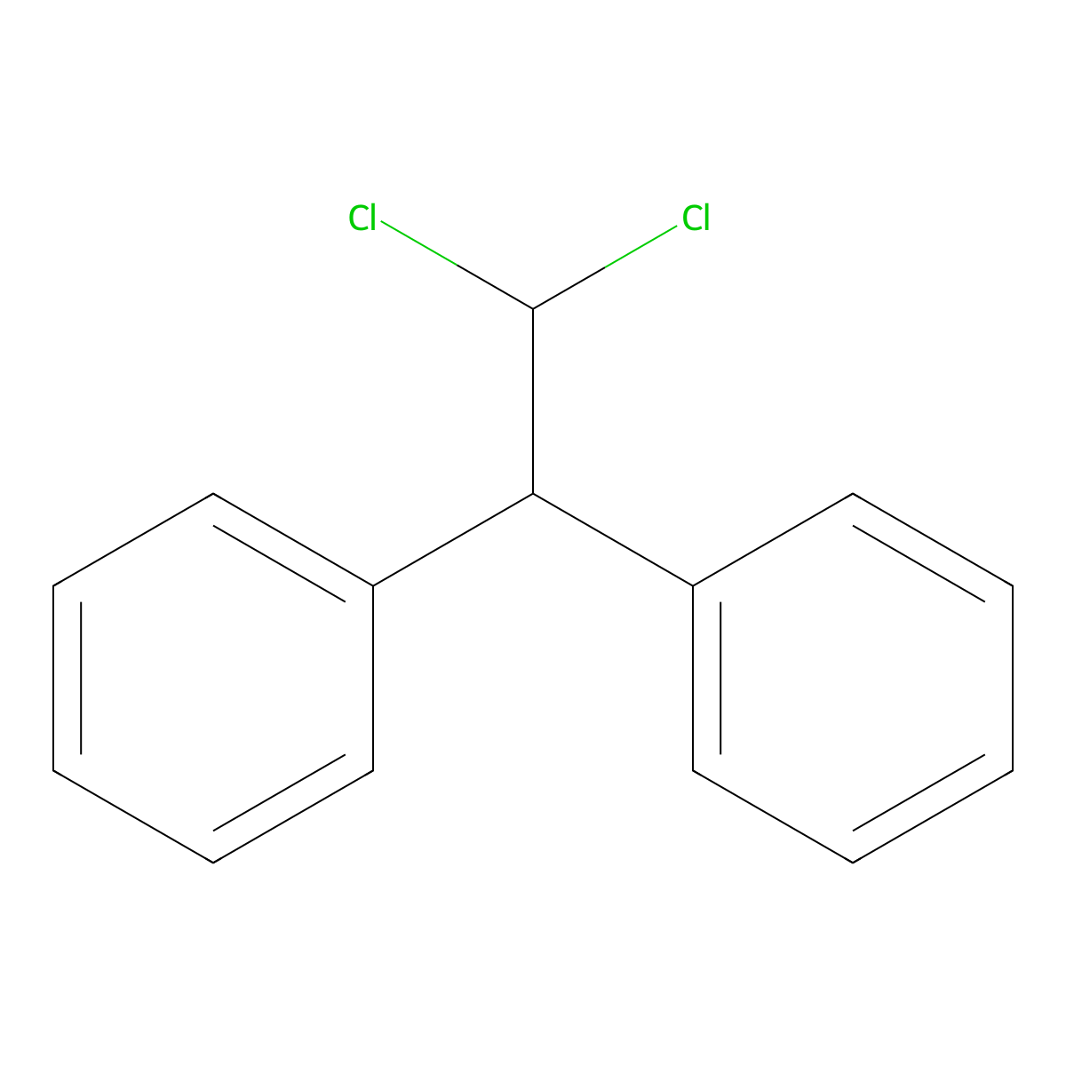 1,1-Dichloro-2,2-diphenylethane molecular structure, CAS 2387-16-8