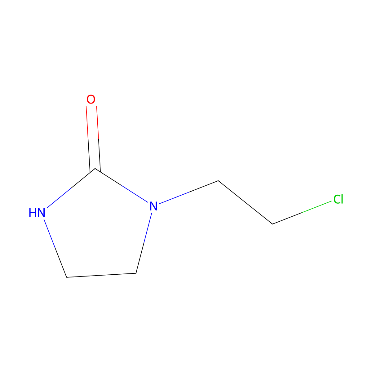 1-(2-Chloroethyl)imidazolidin-2-one molecular structure, CAS 2387-20-4