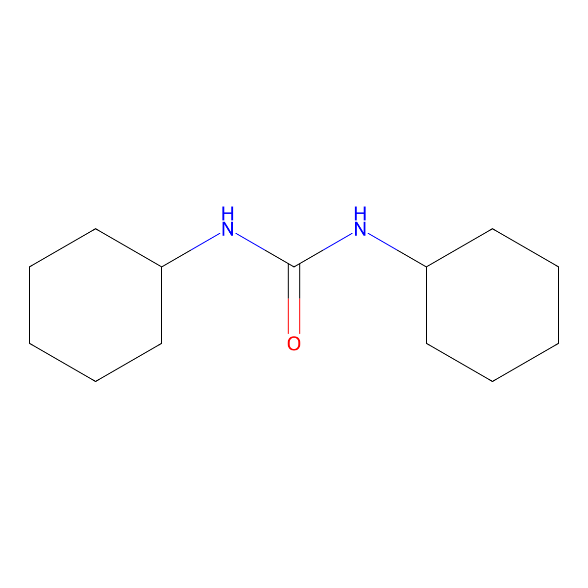 N,N'-Dicyclohexylurea molecular structure, CAS 2387-23-7