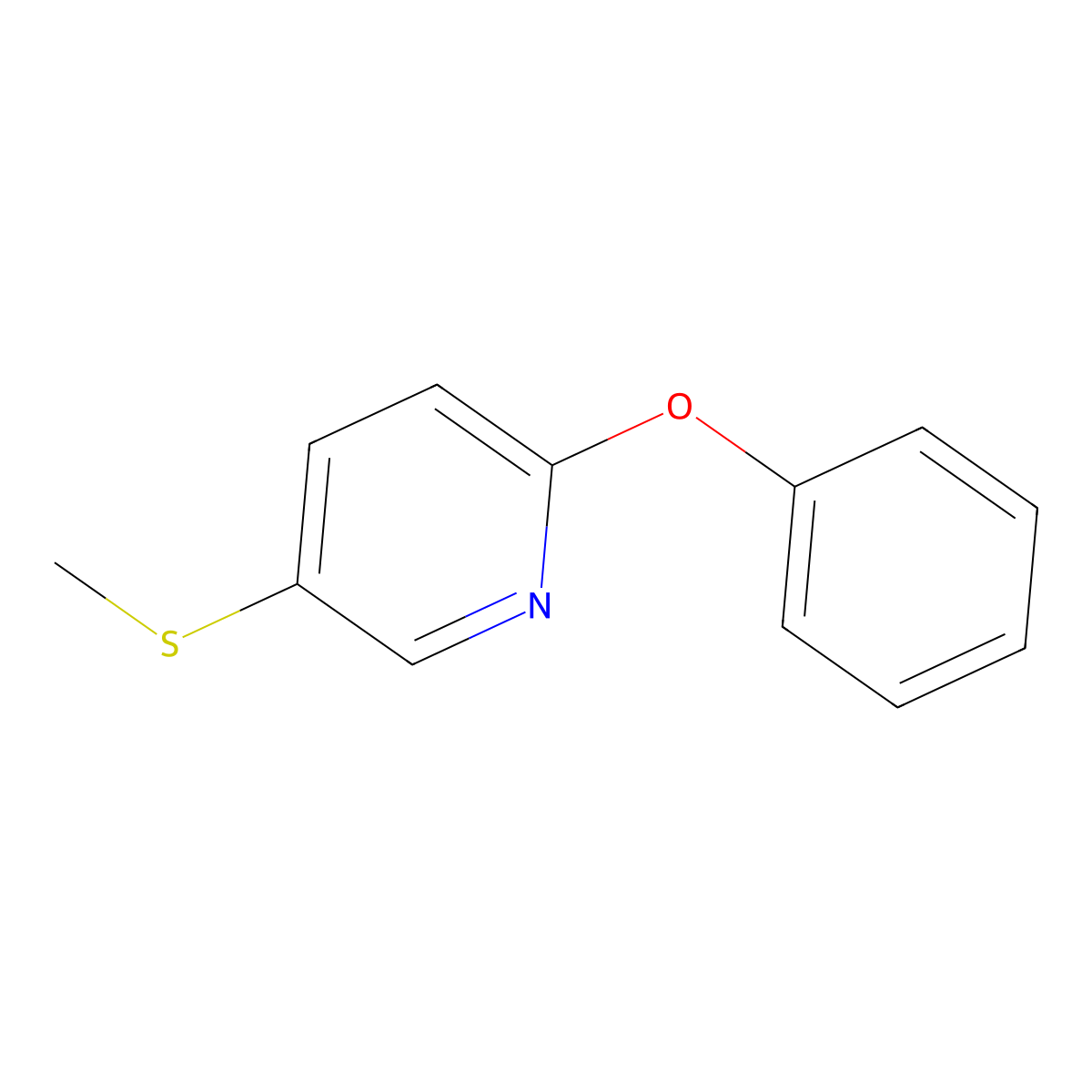 5-(Methylthio)-2-phenoxypyridine molecular structure, CAS 2387017-19-6