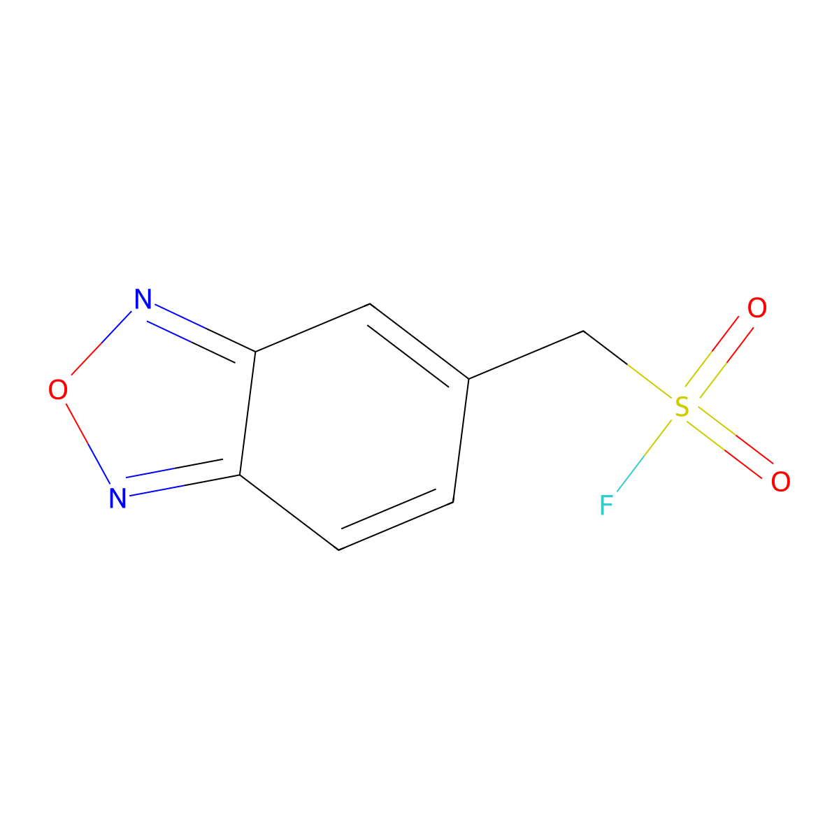 (2,1,3-Benzoxadiazol-5-yl)methanesulfonyl fluoride molecular structure, CAS 2387017-42-5