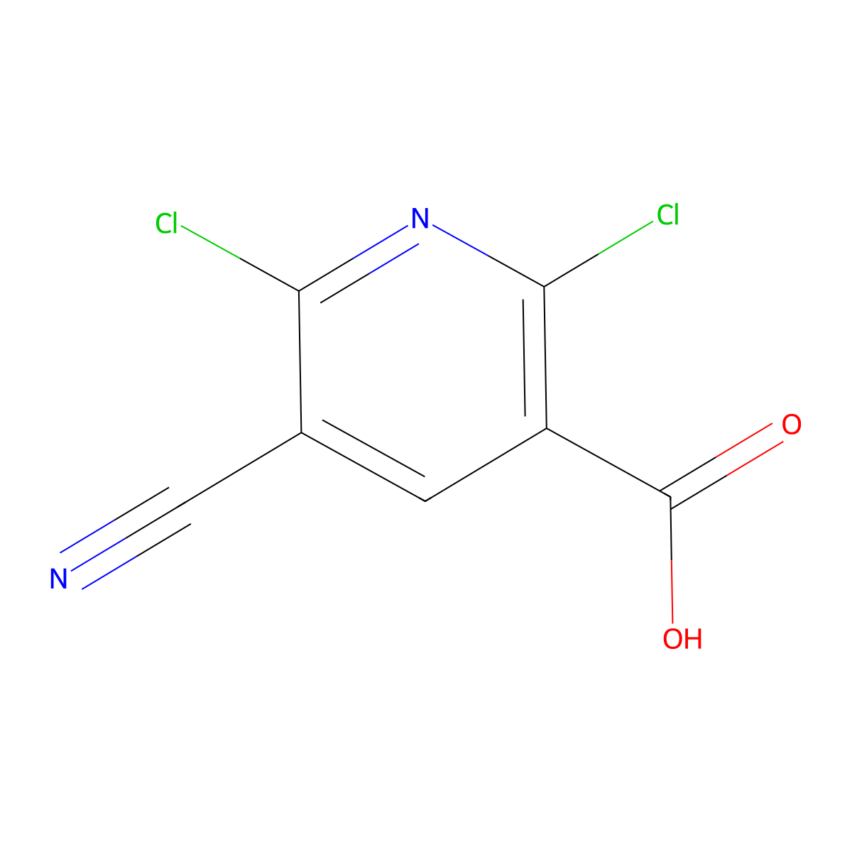 2,6-Dichloro-5-cyanonicotinic acid molecular structure, CAS 2387018-02-0