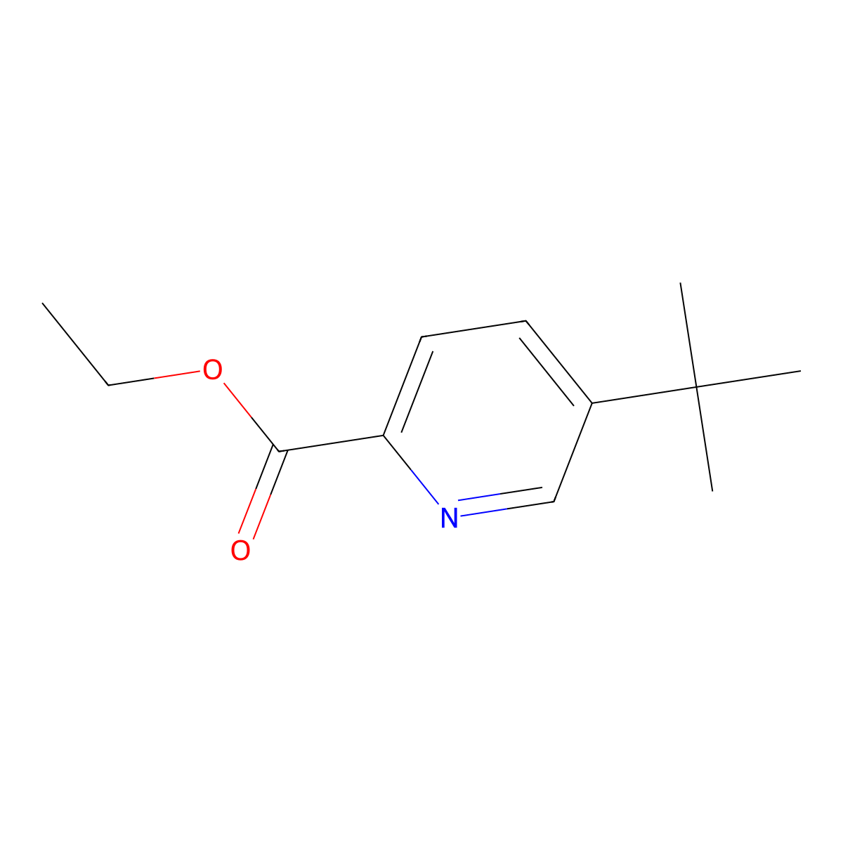 Ethyl 5-(tert-butyl)picolinate molecular structure, CAS 2387019-64-7