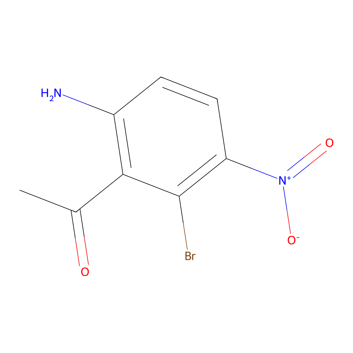 1-(6-Amino-2-bromo-3-nitrophenyl)ethanone molecular structure, CAS 2387031-30-1
