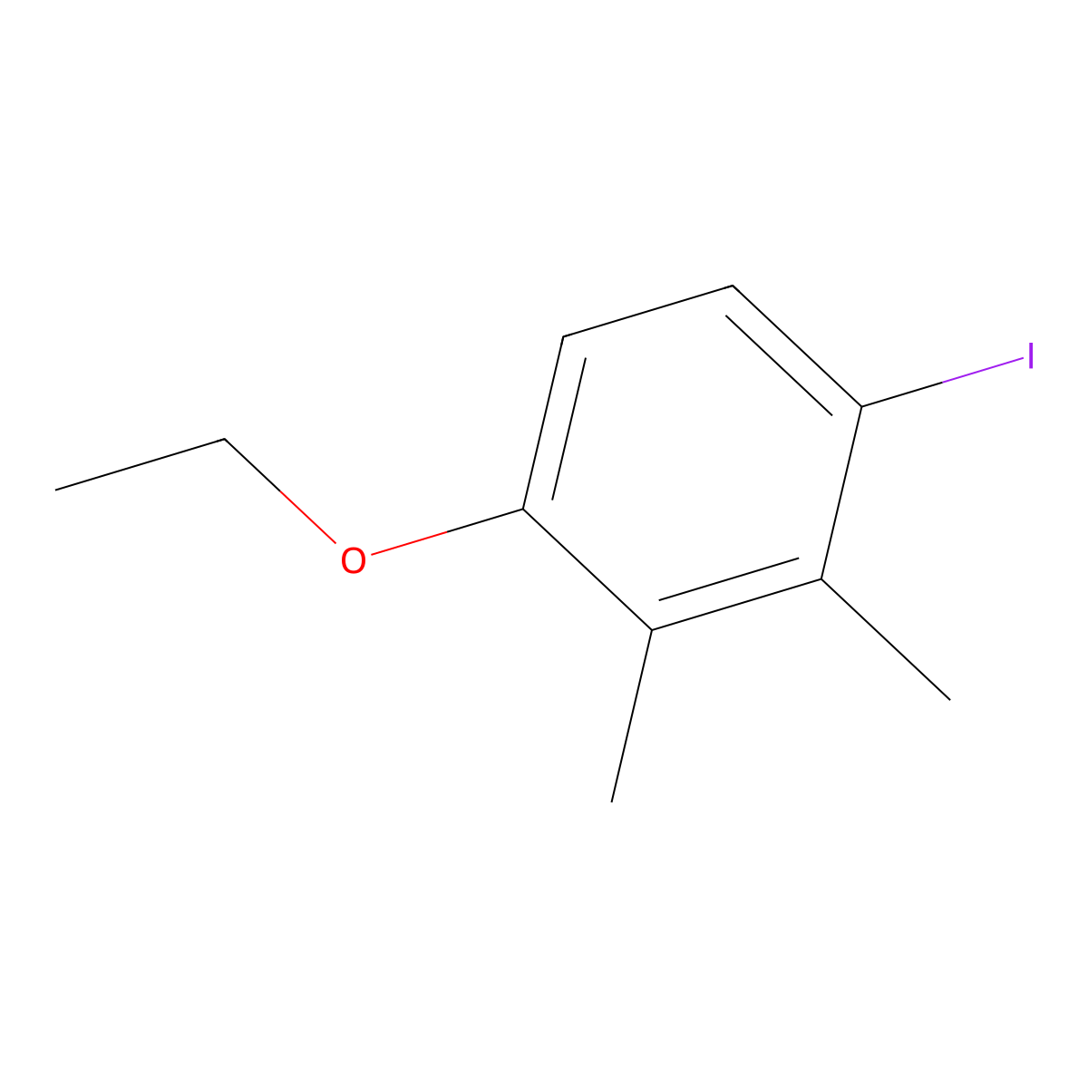 1-Ethoxy-4-iodo-2,3-dimethylbenzene molecular structure, CAS 2387041-76-9