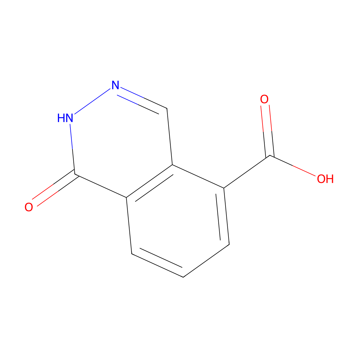 1-Oxo-1,2-dihydrophthalazine-5-carboxylic acid molecular structure, CAS 2387088-61-9