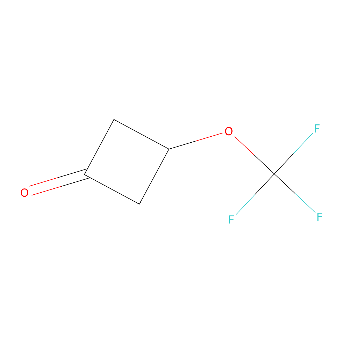 3-(Trifluoromethoxy)cyclobutanone molecular structure, CAS 2387106-06-9