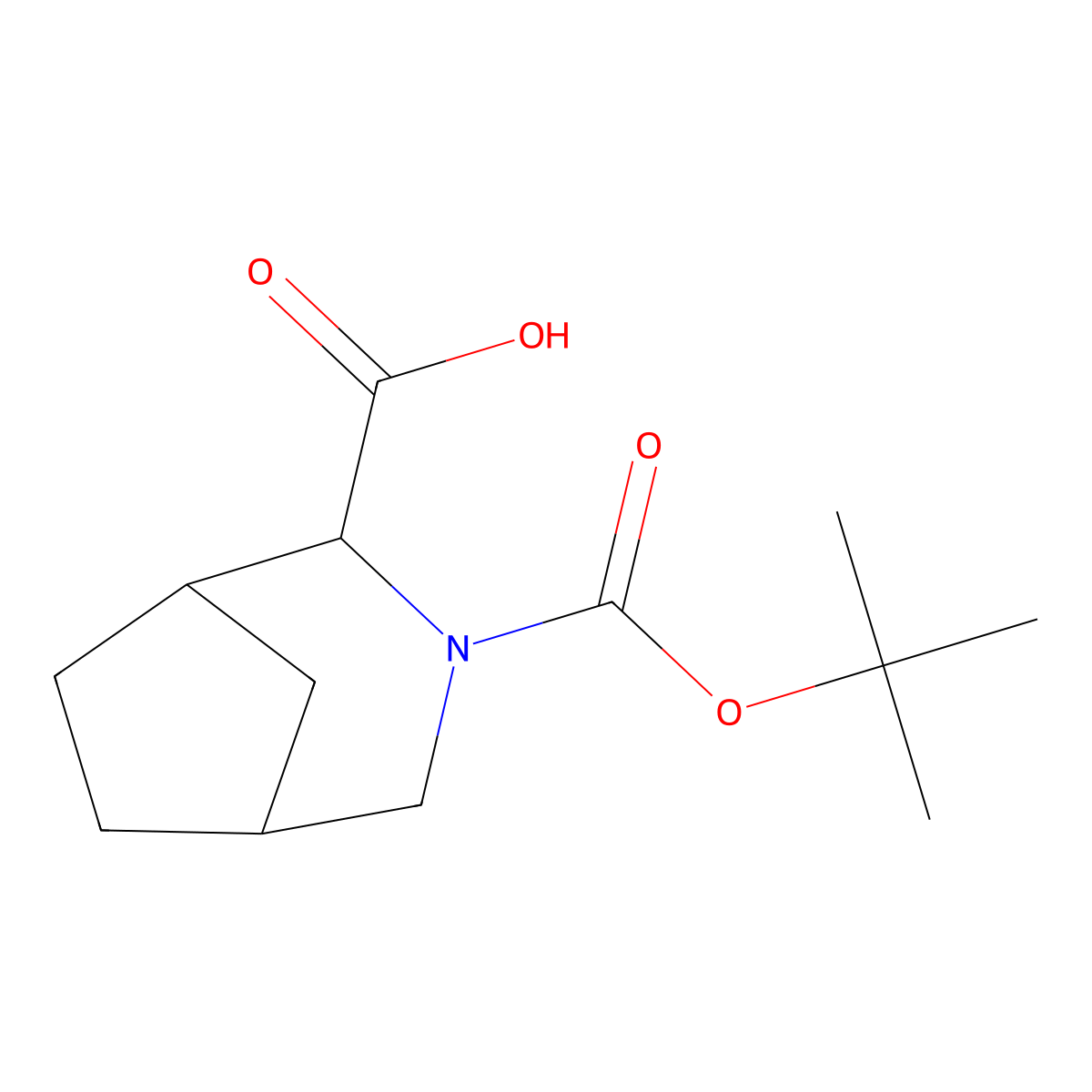 3-[(Tert-butoxy)carbonyl]-3-azabicyclo[3.2.1]octane-2-carboxylic acid molecular structure, CAS 2387156-16-1