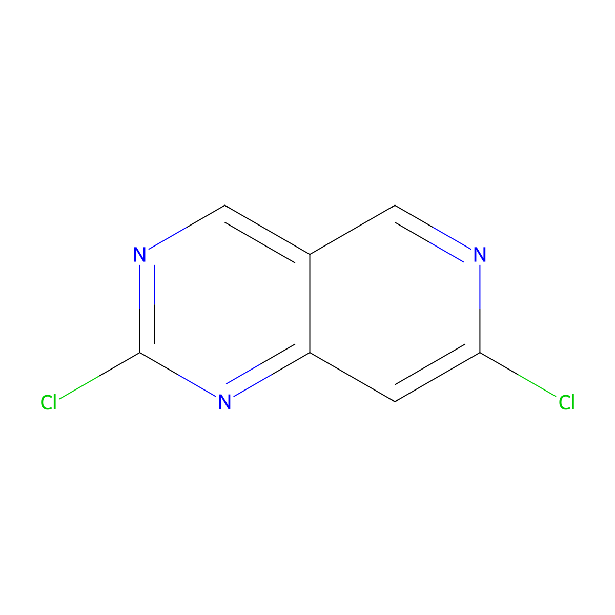 2,7-Dichloropyrido[4,3-d]pyrimidine molecular structure, CAS 2387158-74-7