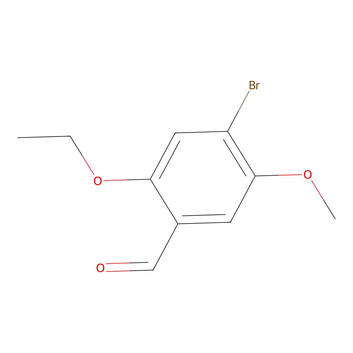 4-bromo-2-ethoxy-5-methoxyBenzaldehyde molecular structure, CAS 2387190-68-1