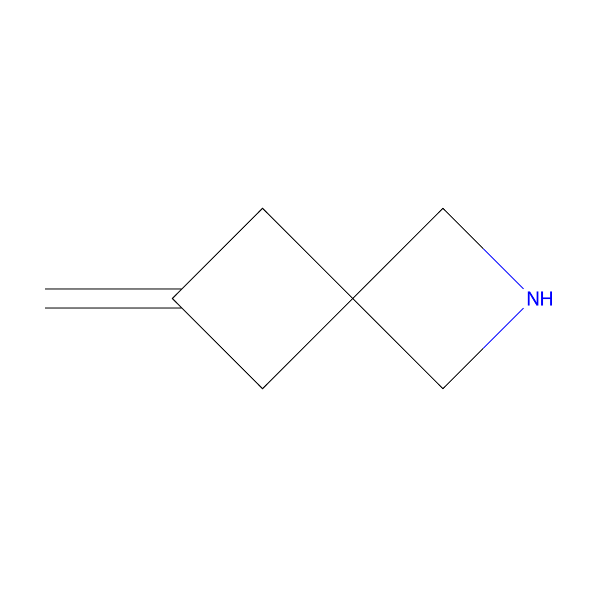 6-Methylidene-2-azaspiro[3.3]heptane molecular structure, CAS 2387202-94-8
