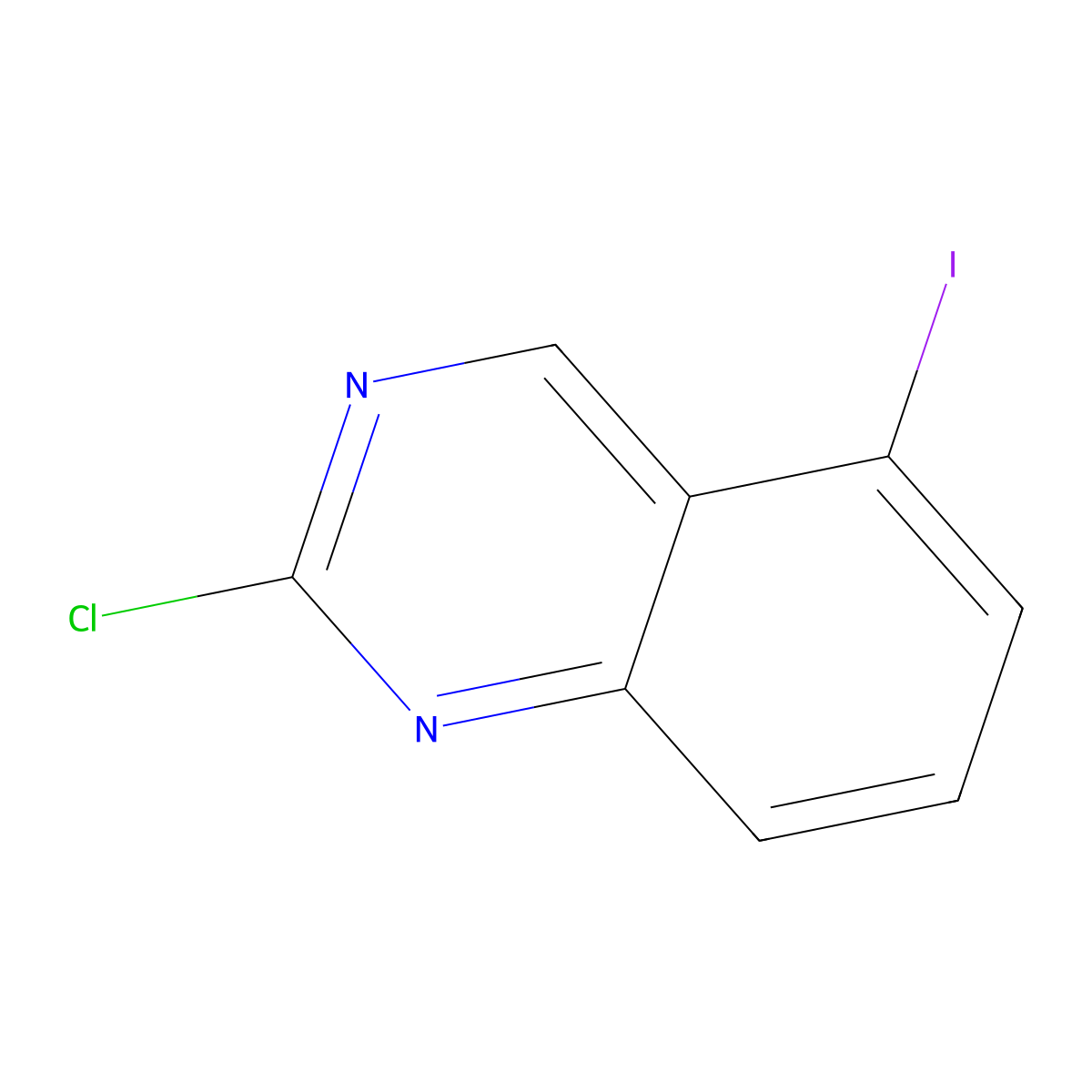 2-Chloro-5-iodoquinazoline molecular structure, CAS 2387215-49-6