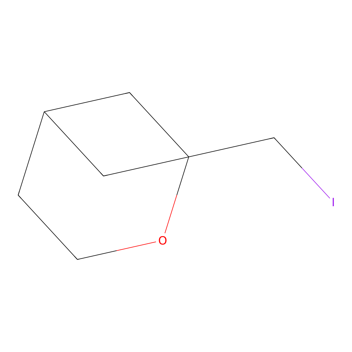 1-(Iodomethyl)-2-oxabicyclo(3.1.1)heptane molecular structure, CAS 2387221-08-9