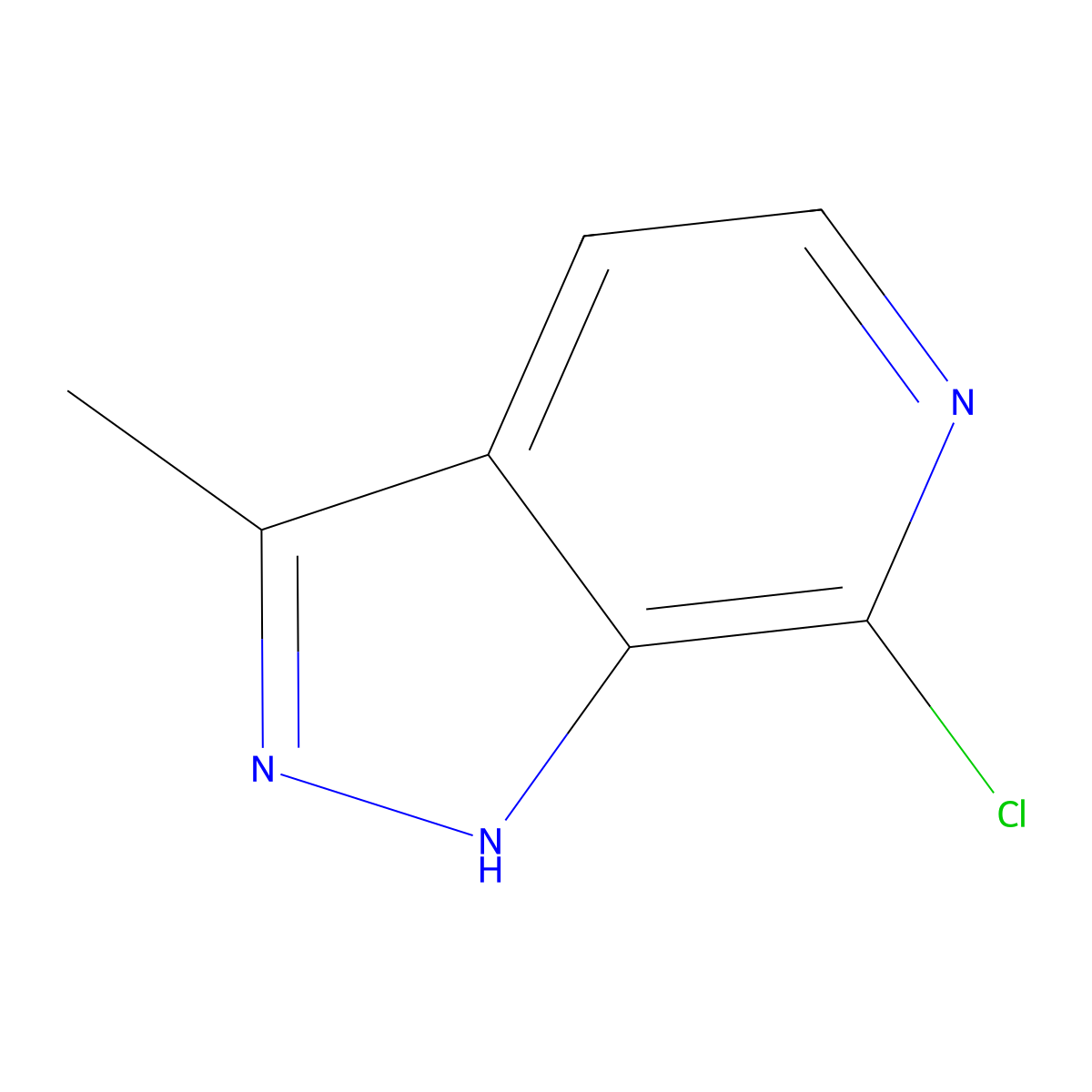 7-Chloro-3-methyl-1H-pyrazolo[3,4-c]pyridine molecular structure, CAS 2387230-94-4