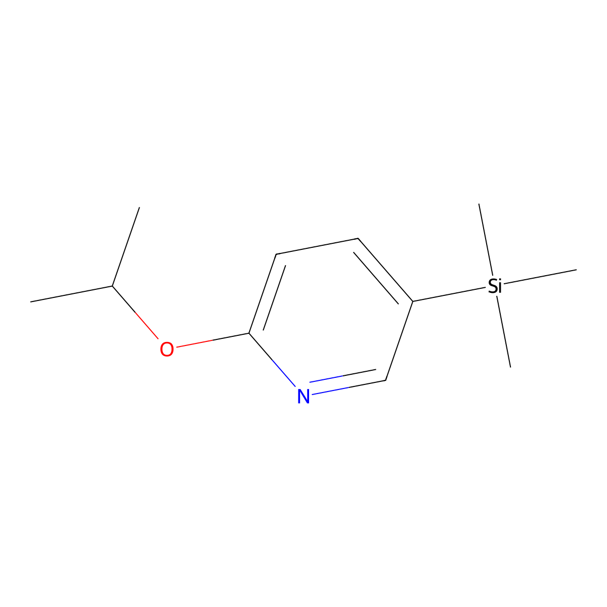 2-(1-Methylethoxy)-5-(trimethylsilyl)pyridine molecular structure, CAS 2387239-61-2