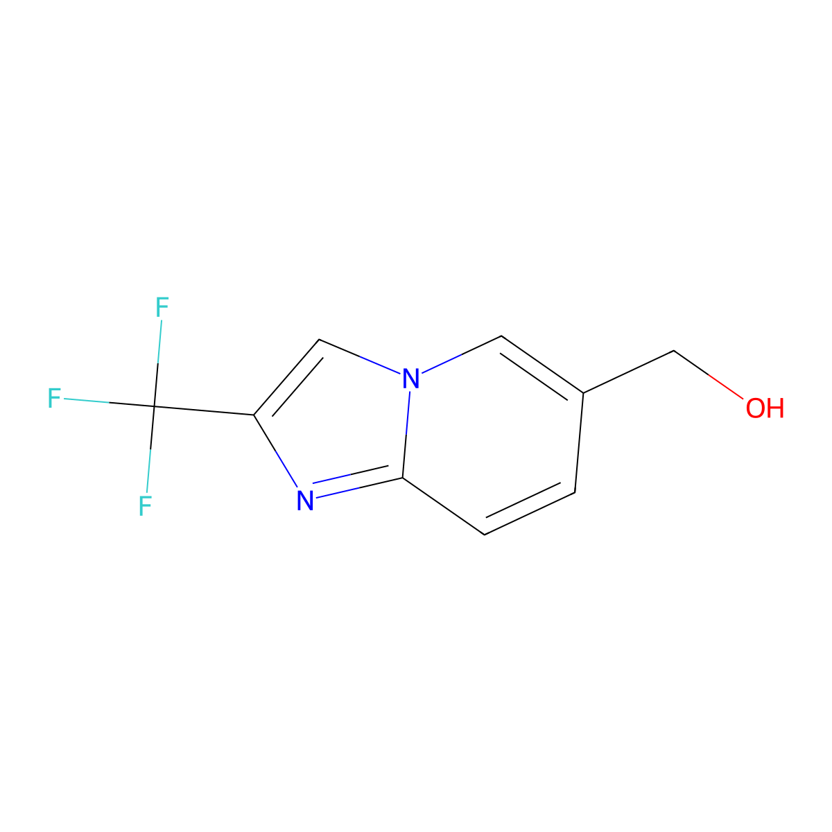 (2-(Trifluoromethyl)imidazo[1,2-A]pyridin-6-YL)methanol molecular structure, CAS 2387242-65-9