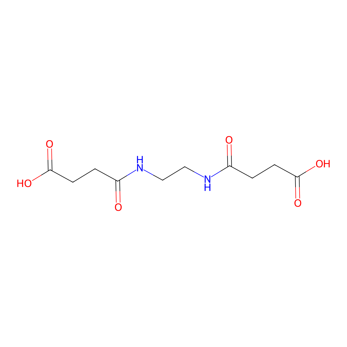4,4'-(Ethylenediimino)bis(4-oxobutyric) acid molecular structure, CAS 23873-27-0