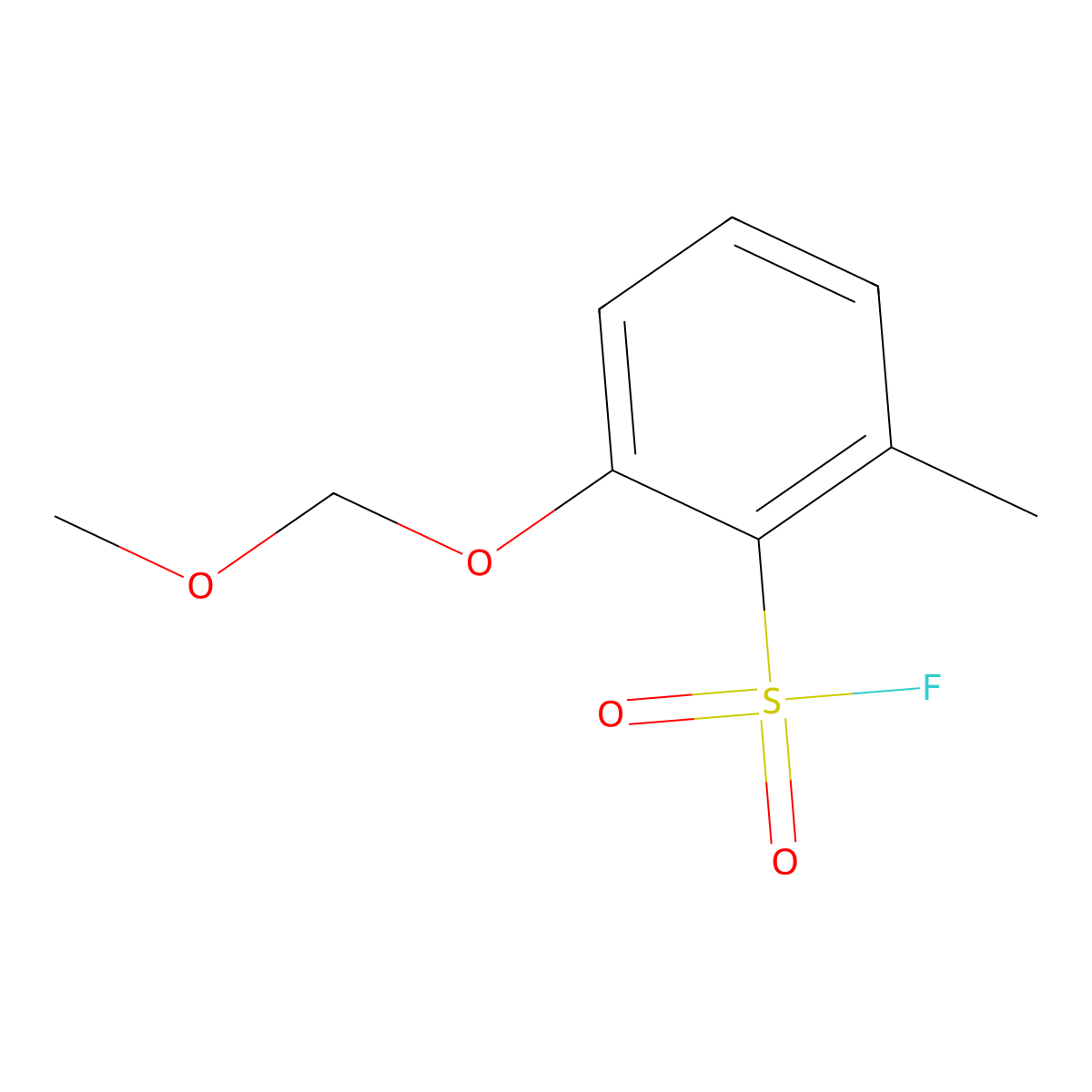 2-(Methoxymethoxy)-6-methylbenzene-1-sulfonyl fluoride molecular structure, CAS 2387303-93-5